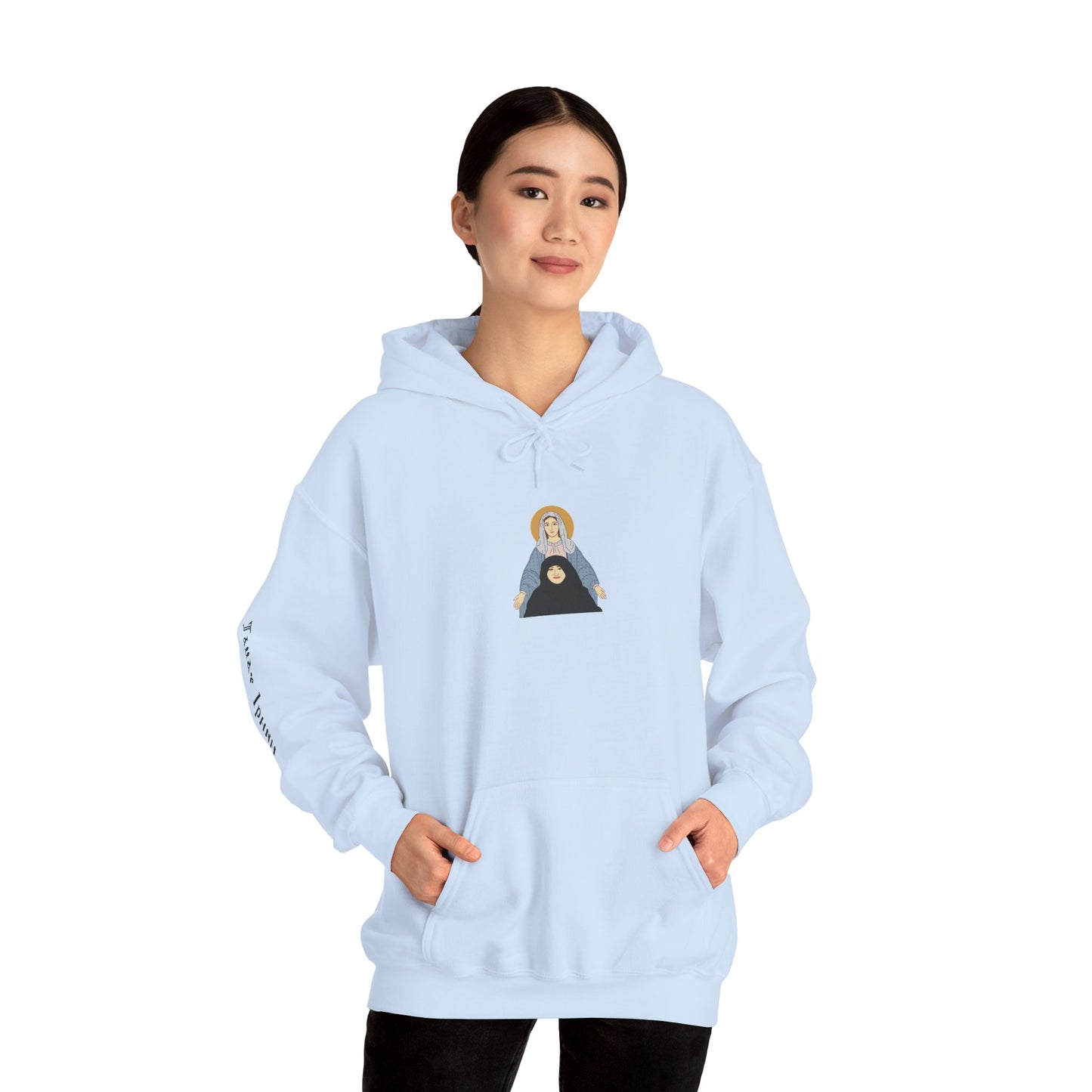 St. Mary & Tamav Erene Hoodie | Unisex Heavy Blend Sweatshirt, Religious Apparel, Spiritual Gift, Cozy Layer, Inspirational Clothing