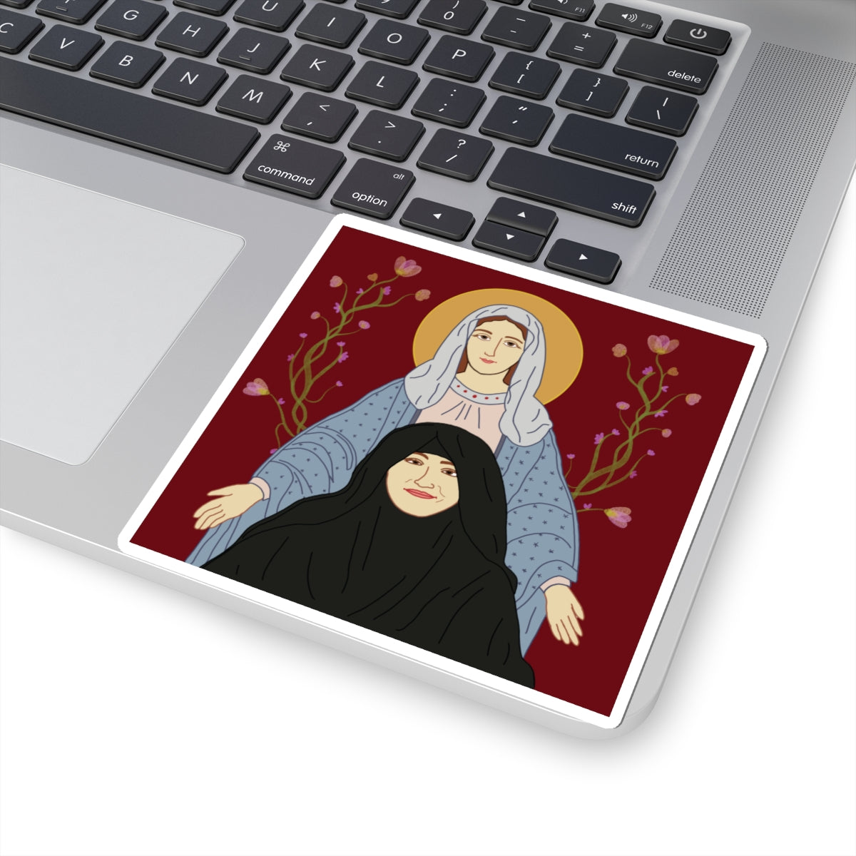 St. Mary & Tamav Erene Photo Dark Aesthetic Kiss-Cut Stickers, Laptop Decor, Journal Accessories, Gift for Students, Unique Art Stickers