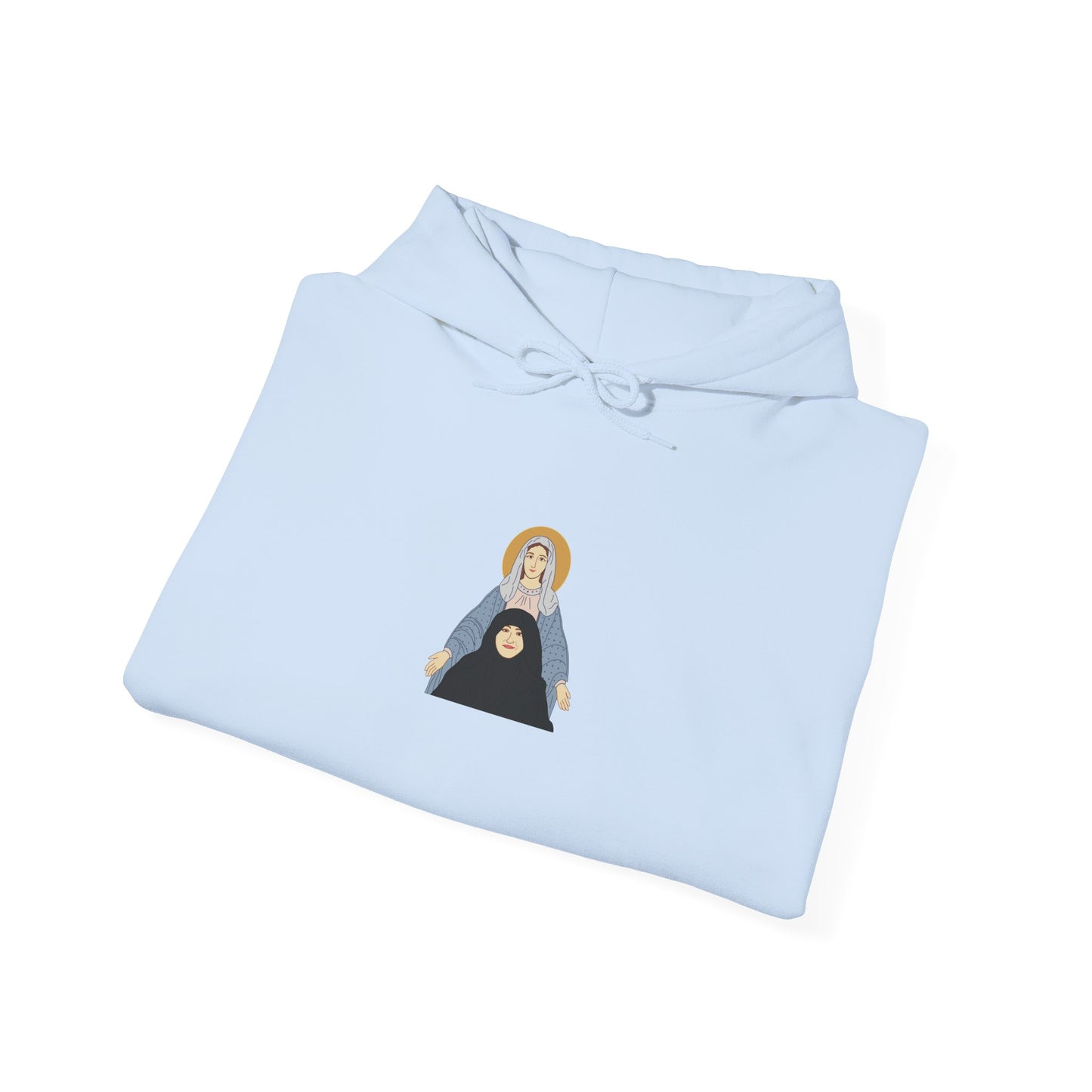 St. Mary & Tamav Erene Hoodie | Unisex Heavy Blend Sweatshirt, Religious Apparel, Spiritual Gift, Cozy Layer, Inspirational Clothing