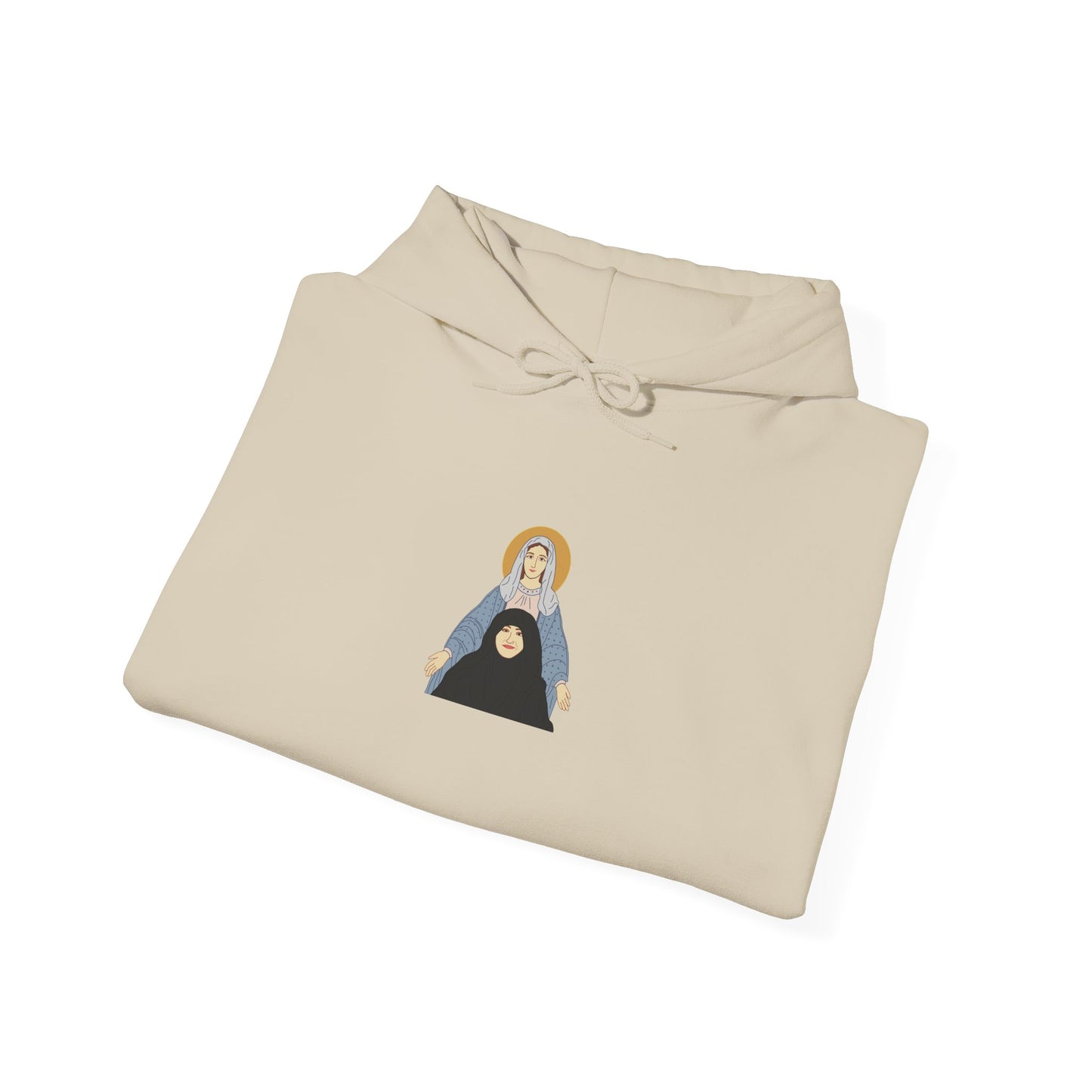 St. Mary & Tamav Erene Hoodie | Unisex Heavy Blend Sweatshirt, Religious Apparel, Spiritual Gift, Cozy Layer, Inspirational Clothing
