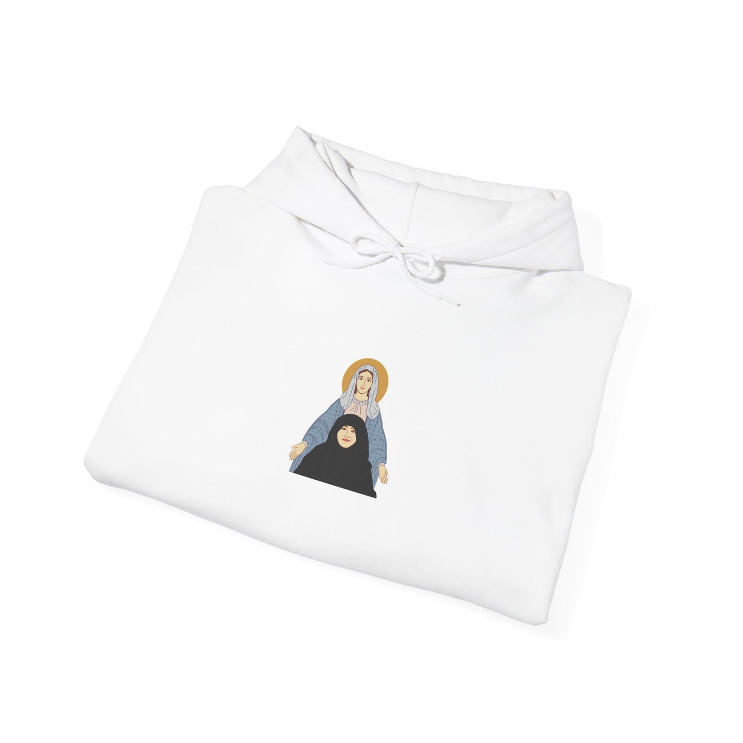 St. Mary & Tamav Erene Hoodie | Unisex Heavy Blend Sweatshirt, Religious Apparel, Spiritual Gift, Cozy Layer, Inspirational Clothing
