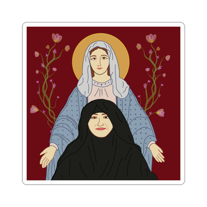 St. Mary & Tamav Erene Photo Dark Aesthetic Kiss-Cut Stickers, Laptop Decor, Journal Accessories, Gift for Students, Unique Art Stickers