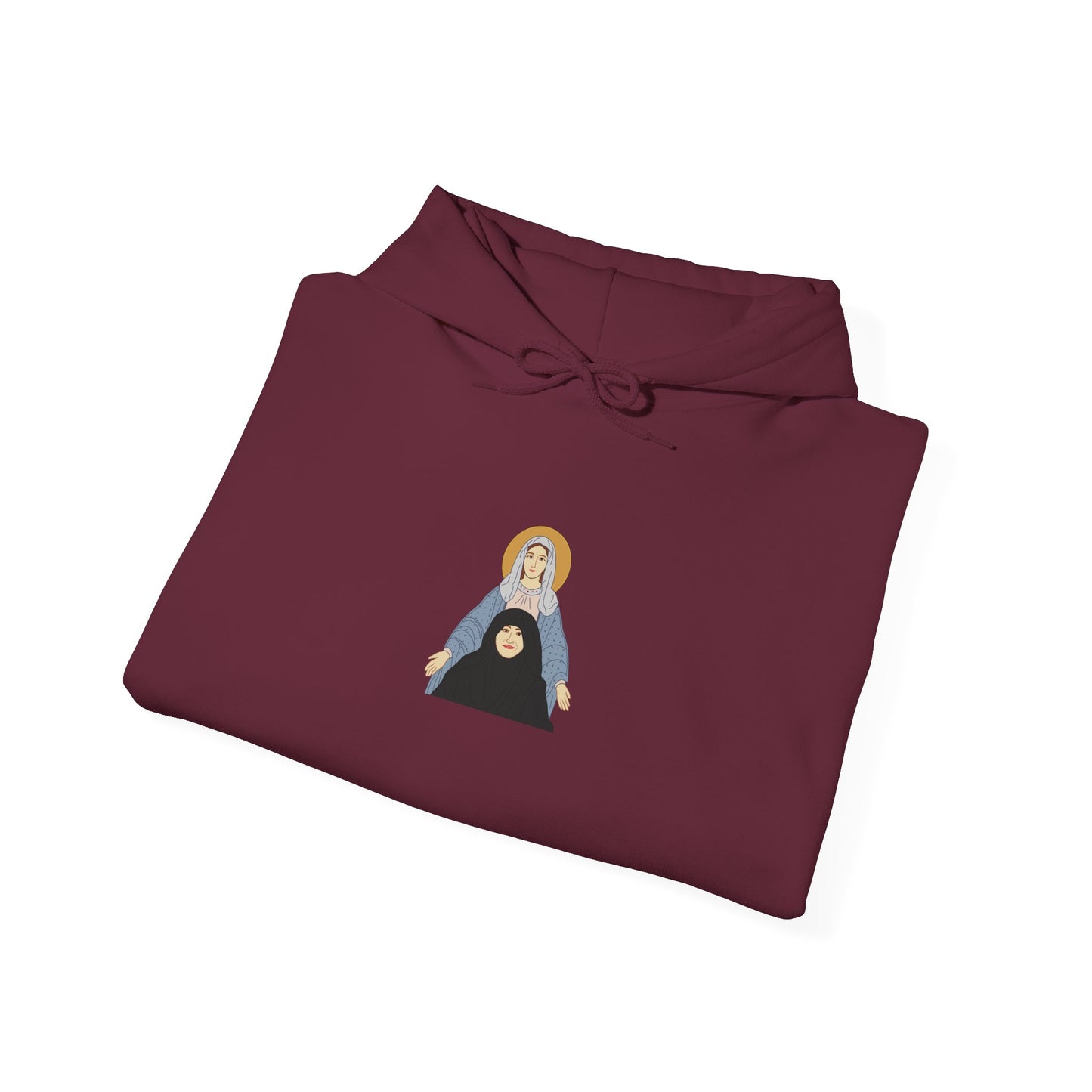 St. Mary & Tamav Erene Hoodie | Unisex Heavy Blend Sweatshirt, Religious Apparel, Spiritual Gift, Cozy Layer, Inspirational Clothing