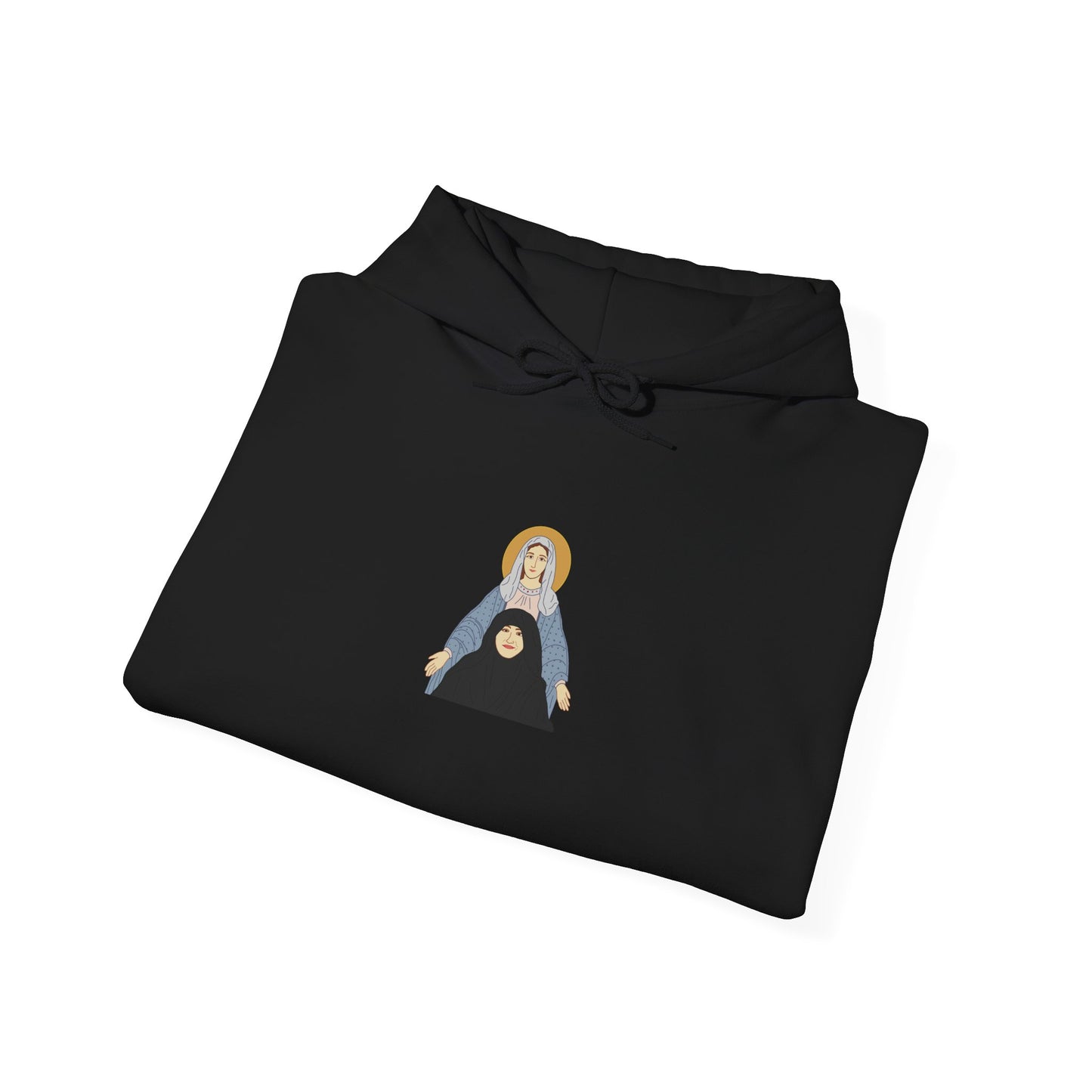 St. Mary & Tamav Erene Hoodie | Unisex Heavy Blend Sweatshirt, Religious Apparel, Spiritual Gift, Cozy Layer, Inspirational Clothing