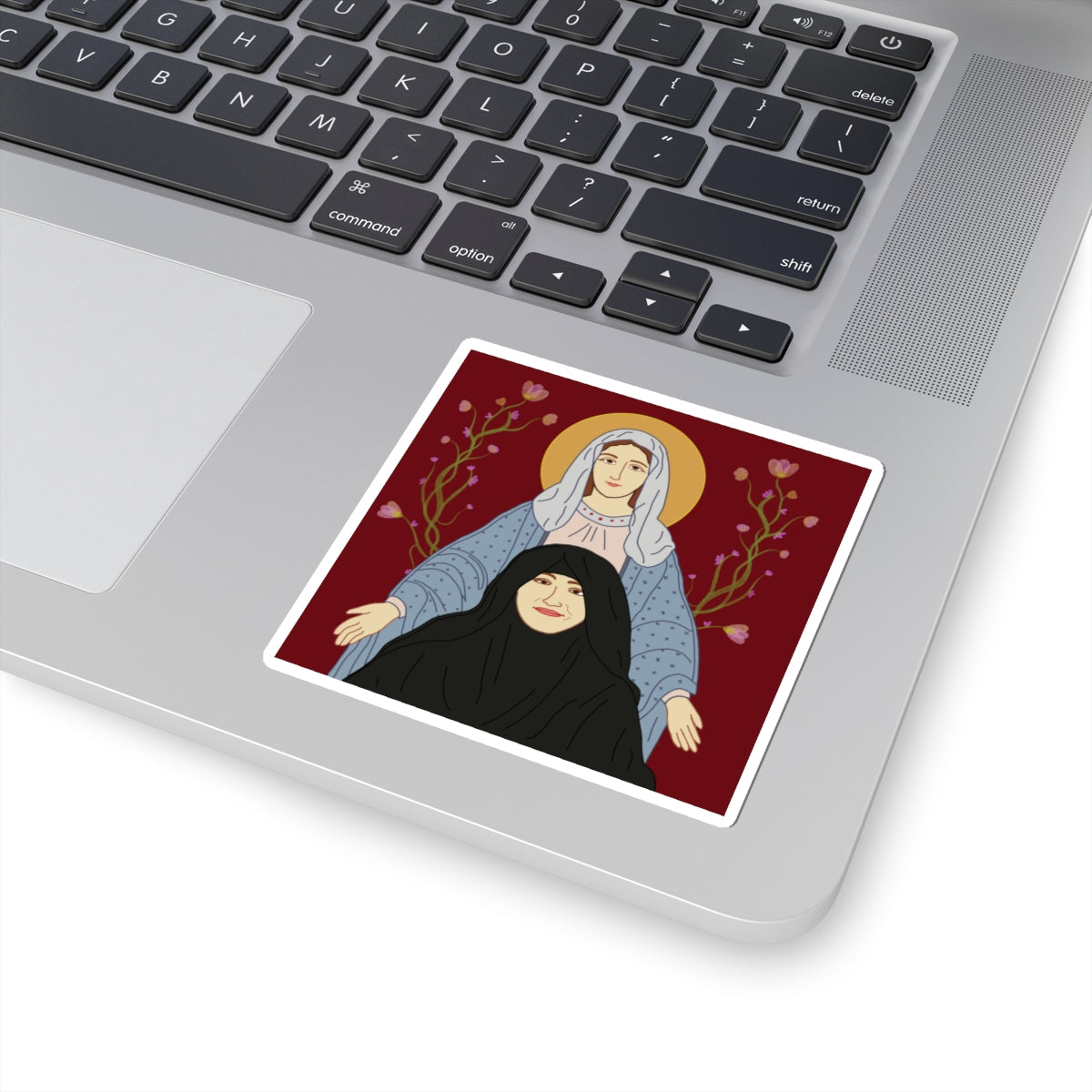 St. Mary & Tamav Erene Photo Dark Aesthetic Kiss-Cut Stickers, Laptop Decor, Journal Accessories, Gift for Students, Unique Art Stickers